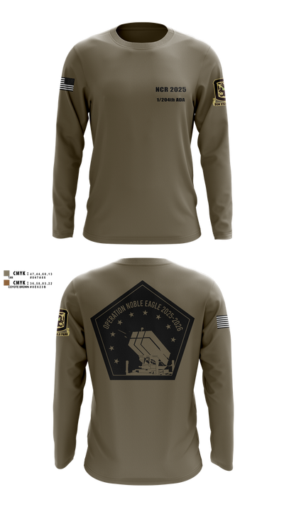 1/204th ADA 3113365 Long Sleeve Performance Shirt 1