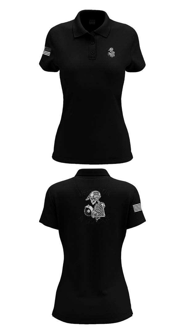 Womens Short Sleeve Performance Polo, 812 CES, Air Force, Teamtime, Team time, sublimation, custom sports apparel, team uniforms, spirit wear, spiritwear, sports uniforms, custom shirts, team store, custom team store, fundraiser sports, apparel fundraiser