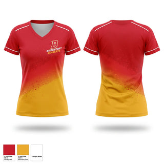 Womens Short Sleeve Vneck Shirt, Bridgeport High School Basketball, Men's Basketball, Teamtime, Team time, sublimation, custom sports apparel, team uniforms, spirit wear, spiritwear, sports uniforms, custom shirts, team store, custom team store, fundraiser sports, apparel fundraiser
