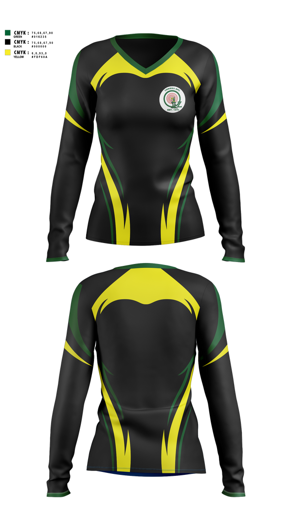 Womens Long Sleeve Vneck Shirt, Severed Angel, Rugby, Teamtime, Team time, sublimation, custom sports apparel, team uniforms, spirit wear, spiritwear, sports uniforms, custom shirts, team store, custom team store, fundraiser sports, apparel fundraiser