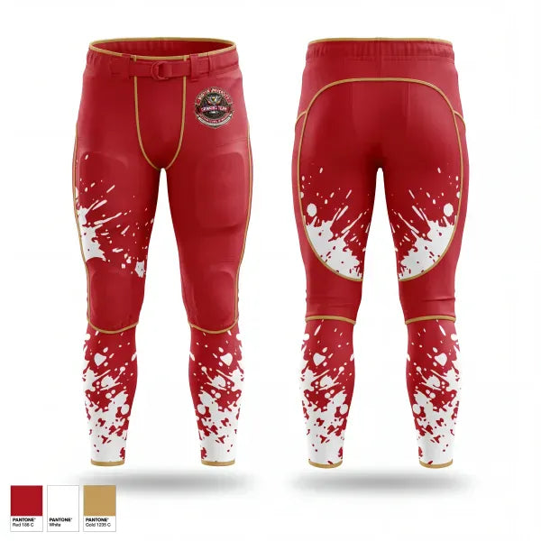 Football Pants, BU Questrom Drinking Team, , Teamtime, Team time, sublimation, custom sports apparel, team uniforms, spirit wear, spiritwear, sports uniforms, custom shirts, team store, custom team store, fundraiser sports, apparel fundraiser