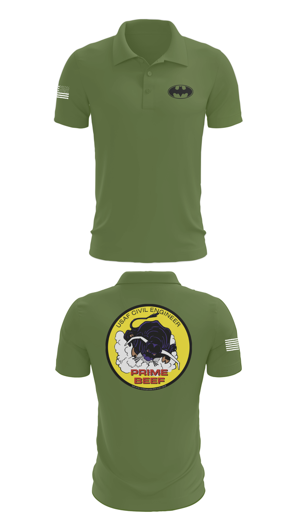 Short Sleeve Performance Polo, 185th CES, Navy, Teamtime, Team time, sublimation, custom sports apparel, team uniforms, spirit wear, spiritwear, sports uniforms, custom shirts, team store, custom team store, fundraiser sports, apparel fundraiser