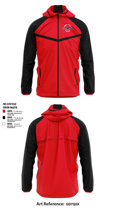 Dalton Junior High School Swimming 21806077 Windbreaker - 1