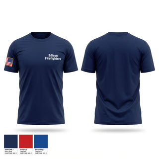 Old School Cotton Feel Shirt, Edison Firefighters, Fire Department, Teamtime, Team time, sublimation, custom sports apparel, team uniforms, spirit wear, spiritwear, sports uniforms, custom shirts, team store, custom team store, fundraiser sports, apparel fundraiser