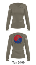 CNFK DET CHINHAE 74281710 Women's Long Sleeve V-neck Shirt - 73