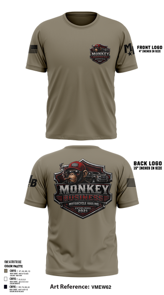 Short Sleeve Performance Shirt, Monkey Business Motorcycle Hauling, , Teamtime, Team time, sublimation, custom sports apparel, team uniforms, spirit wear, spiritwear, sports uniforms, custom shirts, team store, custom team store, fundraiser sports, apparel fundraiser