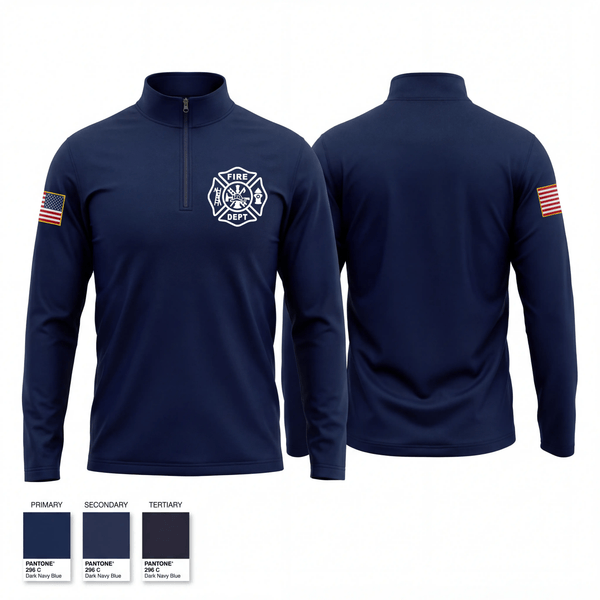 Quarter Zip Jacket, Elko New Market FD, Fire Department, Teamtime, Team time, sublimation, custom sports apparel, team uniforms, spirit wear, spiritwear, sports uniforms, custom shirts, team store, custom team store, fundraiser sports, apparel fundraiser