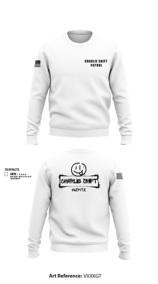 Crew Neck Sweatshirt, Charlie Shift Patrol, , Teamtime, Team time, sublimation, custom sports apparel, team uniforms, spirit wear, spiritwear, sports uniforms, custom shirts, team store, custom team store, fundraiser sports, apparel fundraiser