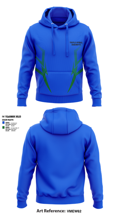 Triple Spiral Isshinryu Karate 62887610 Hoodie - 1