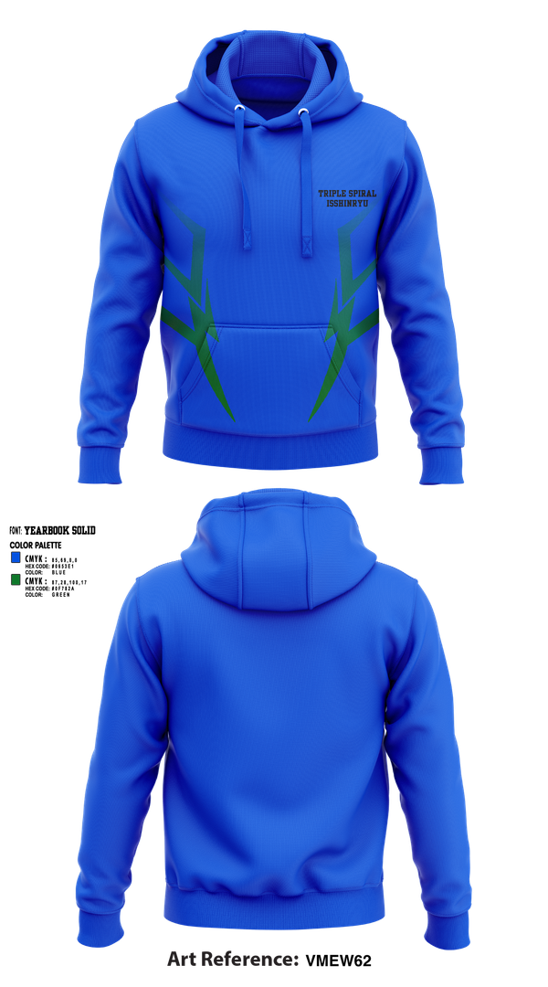 Hoodie, Triple Spiral Isshinryu Karate, , Teamtime, Team time, sublimation, custom sports apparel, team uniforms, spirit wear, spiritwear, sports uniforms, custom shirts, team store, custom team store, fundraiser sports, apparel fundraiser