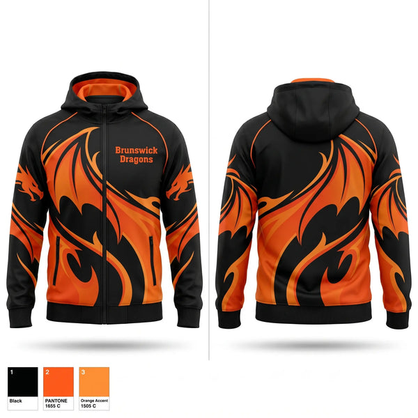Windbreaker, Brunswick Dragons, Women's Basketball, Teamtime, Team time, sublimation, custom sports apparel, team uniforms, spirit wear, spiritwear, sports uniforms, custom shirts, team store, custom team store, fundraiser sports, apparel fundraiser