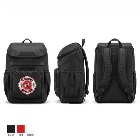 Gear Bag, Edinburgh Fire Lancer Logo, EMS/EMT, Teamtime, Team time, sublimation, custom sports apparel, team uniforms, spirit wear, spiritwear, sports uniforms, custom shirts, team store, custom team store, fundraiser sports, apparel fundraiser