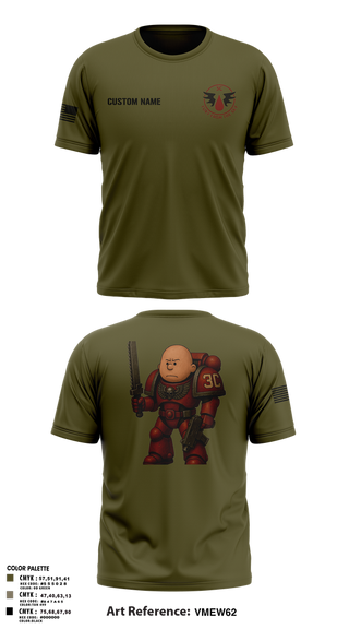 Short Sleeve Performance Shirt, CCo, 1-508PIR (OG), Army, Teamtime, Team time, sublimation, custom sports apparel, team uniforms, spirit wear, spiritwear, sports uniforms, custom shirts, team store, custom team store, fundraiser sports, apparel fundraiser