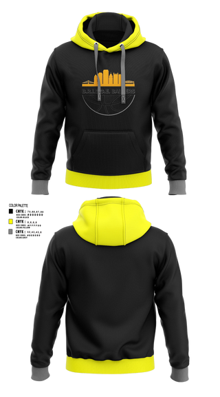 Hoodie, B.R.I.D.G.E. Ballers, Women's Basketball, Teamtime, Team time, sublimation, custom sports apparel, team uniforms, spirit wear, spiritwear, sports uniforms, custom shirts, team store, custom team store, fundraiser sports, apparel fundraiser