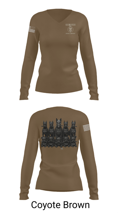 4th ID 54560452 Women's Long Sleeve V-neck Shirt - 17