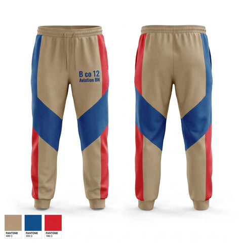 Sweatpants, B co 12 Aviation BN, Army, Teamtime, Team time, sublimation, custom sports apparel, team uniforms, spirit wear, spiritwear, sports uniforms, custom shirts, team store, custom team store, fundraiser sports, apparel fundraiser