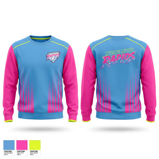 Crew Neck Sweatshirt, Mystic River Rapids, Baseball, Teamtime, Team time, sublimation, custom sports apparel, team uniforms, spirit wear, spiritwear, sports uniforms, custom shirts, team store, custom team store, fundraiser sports, apparel fundraiser