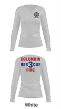 Columbia Fire Department RESCUE3 61217663 Women's Long Sleeve V-neck Shirt - 11
