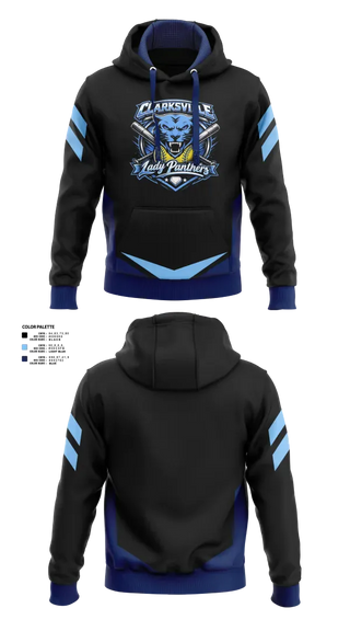 Hoodie, Clarksville Lady Panters, Softball, Teamtime, Team time, sublimation, custom sports apparel, team uniforms, spirit wear, spiritwear, sports uniforms, custom shirts, team store, custom team store, fundraiser sports, apparel fundraiser