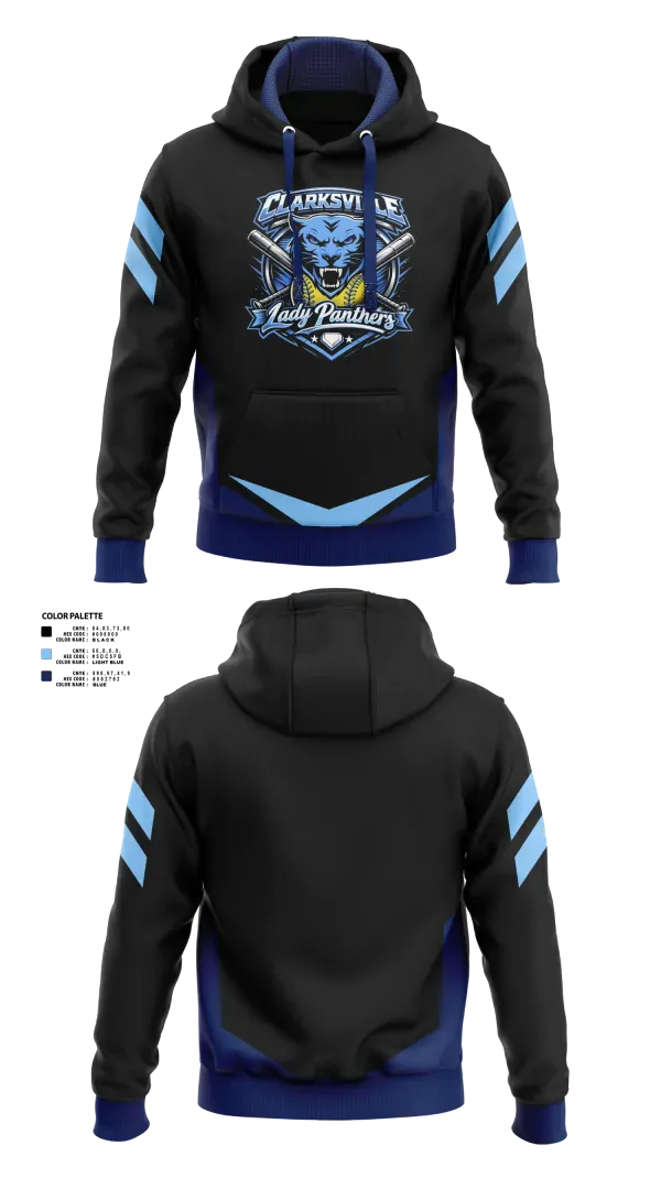 Hoodie, Clarksville Lady Panters, Softball, Teamtime, Team time, sublimation, custom sports apparel, team uniforms, spirit wear, spiritwear, sports uniforms, custom shirts, team store, custom team store, fundraiser sports, apparel fundraiser