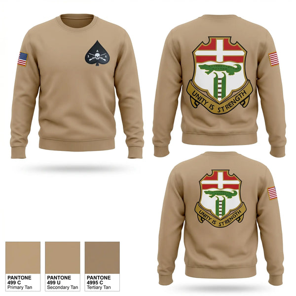 Crew Neck Sweatshirt, 1-6 infantry regiment, Army, Teamtime, Team time, sublimation, custom sports apparel, team uniforms, spirit wear, spiritwear, sports uniforms, custom shirts, team store, custom team store, fundraiser sports, apparel fundraiser