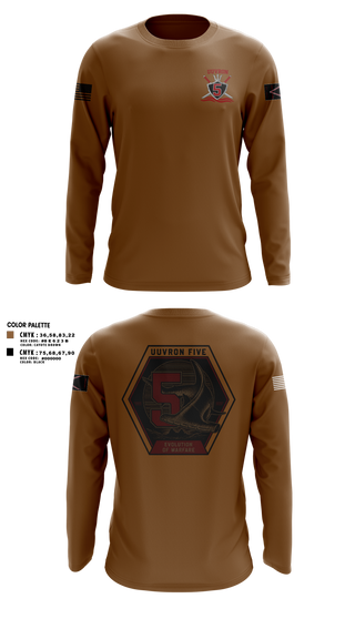 Long Sleeve Performance Shirt, UUVRON 5, Navy, Teamtime, Team time, sublimation, custom sports apparel, team uniforms, spirit wear, spiritwear, sports uniforms, custom shirts, team store, custom team store, fundraiser sports, apparel fundraiser