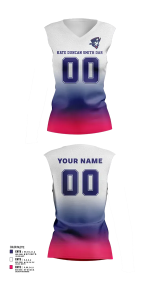 Sleeveless Performance Shirt, Kate Duncan Smith DAR School Volleyball, Women's Volleyball, Teamtime, Team time, sublimation, custom sports apparel, team uniforms, spirit wear, spiritwear, sports uniforms, custom shirts, team store, custom team store, fundraiser sports, apparel fundraiser