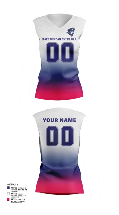 Kate Duncan Smith DAR School Volleyball 52095920 Sleeveless Performance Shirt - 3