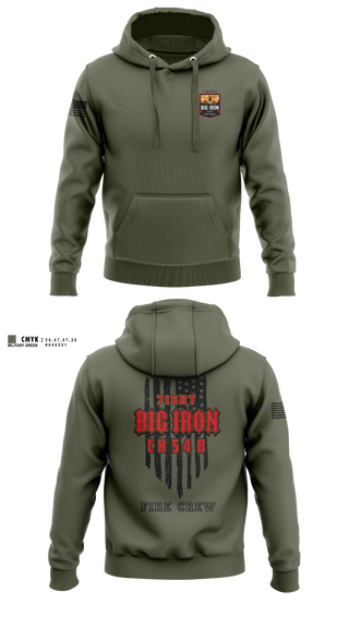Hoodie, Big Iron, Fire Department, Teamtime, Team time, sublimation, custom sports apparel, team uniforms, spirit wear, spiritwear, sports uniforms, custom shirts, team store, custom team store, fundraiser sports, apparel fundraiser