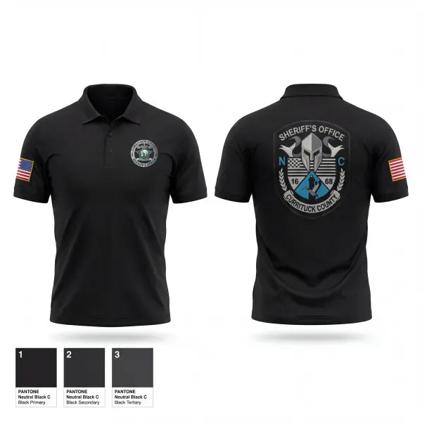 Short Sleeve Performance Polo, Currituck county, Police, Teamtime, Team time, sublimation, custom sports apparel, team uniforms, spirit wear, spiritwear, sports uniforms, custom shirts, team store, custom team store, fundraiser sports, apparel fundraiser