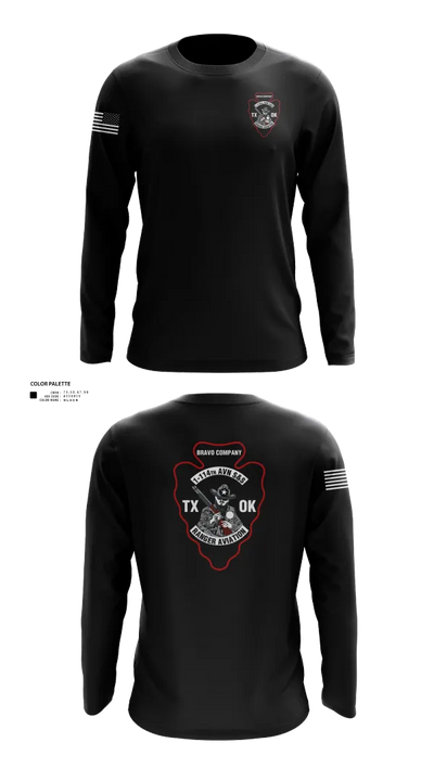 B CO 1-114TH AVN S&S 16112199 Long Sleeve Performance Shirt 21