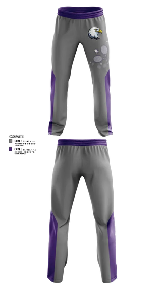 Sweatpants, Albion Purple Eagles, Tennis, Teamtime, Team time, sublimation, custom sports apparel, team uniforms, spirit wear, spiritwear, sports uniforms, custom shirts, team store, custom team store, fundraiser sports, apparel fundraiser