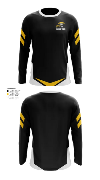Long Sleeve Performance Shirt, Waupun Middle School Dance Team, Cheer, Teamtime, Team time, sublimation, custom sports apparel, team uniforms, spirit wear, spiritwear, sports uniforms, custom shirts, team store, custom team store, fundraiser sports, apparel fundraiser