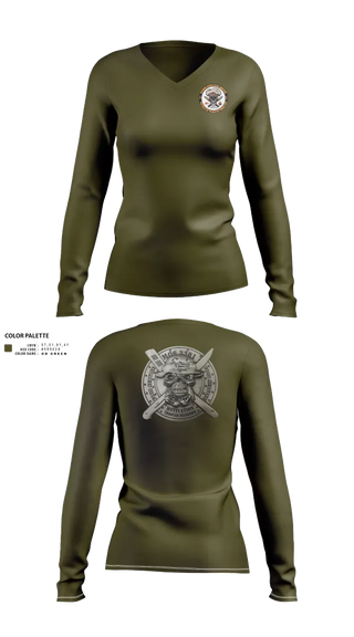Womens Long Sleeve Vneck Shirt, Marine wing support squadron 273, , Teamtime, Team time, sublimation, custom sports apparel, team uniforms, spirit wear, spiritwear, sports uniforms, custom shirts, team store, custom team store, fundraiser sports, apparel fundraiser