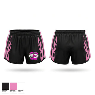 Womens Shorts, Kajun Heat, Women's Volleyball, Teamtime, Team time, sublimation, custom sports apparel, team uniforms, spirit wear, spiritwear, sports uniforms, custom shirts, team store, custom team store, fundraiser sports, apparel fundraiser