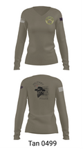 3RD PLATOON OUTLAWS Women's Long Sleeve V-neck Shirt - 77