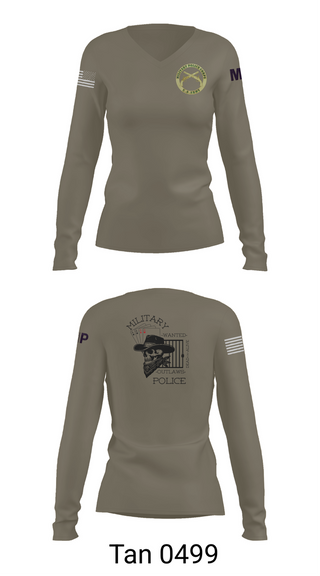 Womens Long Sleeve Vneck Shirt, 3RD PLATOON OUTLAWS, Army, Teamtime, Team time, sublimation, custom sports apparel, team uniforms, spirit wear, spiritwear, sports uniforms, custom shirts, team store, custom team store, fundraiser sports, apparel fundraiser