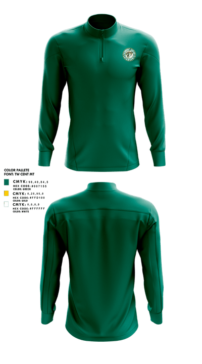 Vermont Junior Catamounts 23031038 Quarter Zip Jacket - 3
