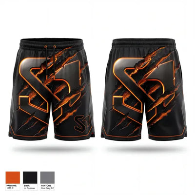 SOSA Basketball 52554966 Mens Reversible Basketball Shorts - 1