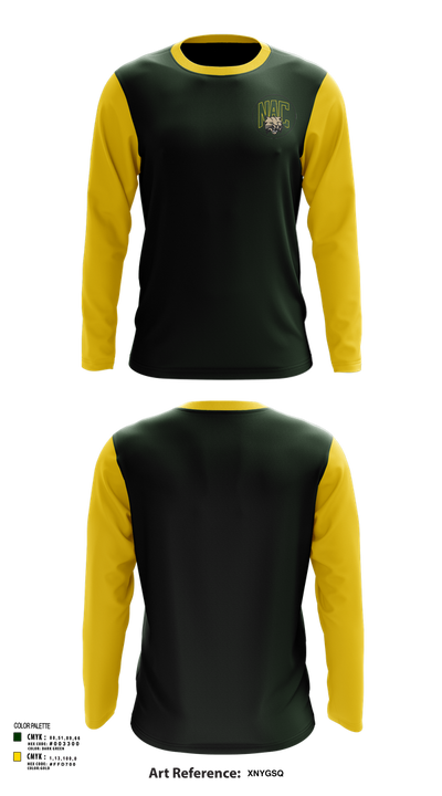 Northern Adirondack Central Middle School Soccer 55495373 Long Sleeve Performance Shirt 134