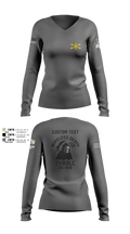 Bravo Company, 401st Cyber Battalion 75539801 Women's Long Sleeve V-neck Shirt - 7