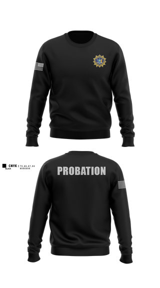 Crew Neck Sweatshirt, Putnam County Probation Department, Police, Teamtime, Team time, sublimation, custom sports apparel, team uniforms, spirit wear, spiritwear, sports uniforms, custom shirts, team store, custom team store, fundraiser sports, apparel fundraiser