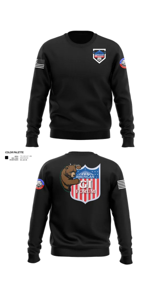 Crew Neck Sweatshirt, Agif board, Army, Teamtime, Team time, sublimation, custom sports apparel, team uniforms, spirit wear, spiritwear, sports uniforms, custom shirts, team store, custom team store, fundraiser sports, apparel fundraiser