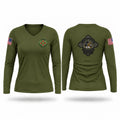 South West Investigative Fugitive Team Women's Long Sleeve V-neck Shirt - 1
