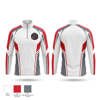 Quarter Zip Jacket, Gray's Wolf Cave, Bowling, Teamtime, Team time, sublimation, custom sports apparel, team uniforms, spirit wear, spiritwear, sports uniforms, custom shirts, team store, custom team store, fundraiser sports, apparel fundraiser