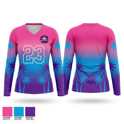 Legends Women's Long Sleeve V-neck Shirt - 1