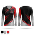 Racine Raiders Women's Long Sleeve V-neck Shirt - 1