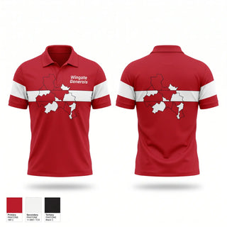 Short Sleeve Performance Polo, Wingate Generals, Cheer, Teamtime, Team time, sublimation, custom sports apparel, team uniforms, spirit wear, spiritwear, sports uniforms, custom shirts, team store, custom team store, fundraiser sports, apparel fundraiser