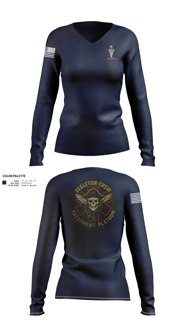 Womens Long Sleeve Vneck Shirt, TXT, Army, Teamtime, Team time, sublimation, custom sports apparel, team uniforms, spirit wear, spiritwear, sports uniforms, custom shirts, team store, custom team store, fundraiser sports, apparel fundraiser