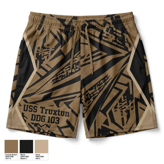 Athletic Shorts With Pockets, USS Truxtun DDG 103, Navy, Teamtime, Team time, sublimation, custom sports apparel, team uniforms, spirit wear, spiritwear, sports uniforms, custom shirts, team store, custom team store, fundraiser sports, apparel fundraiser